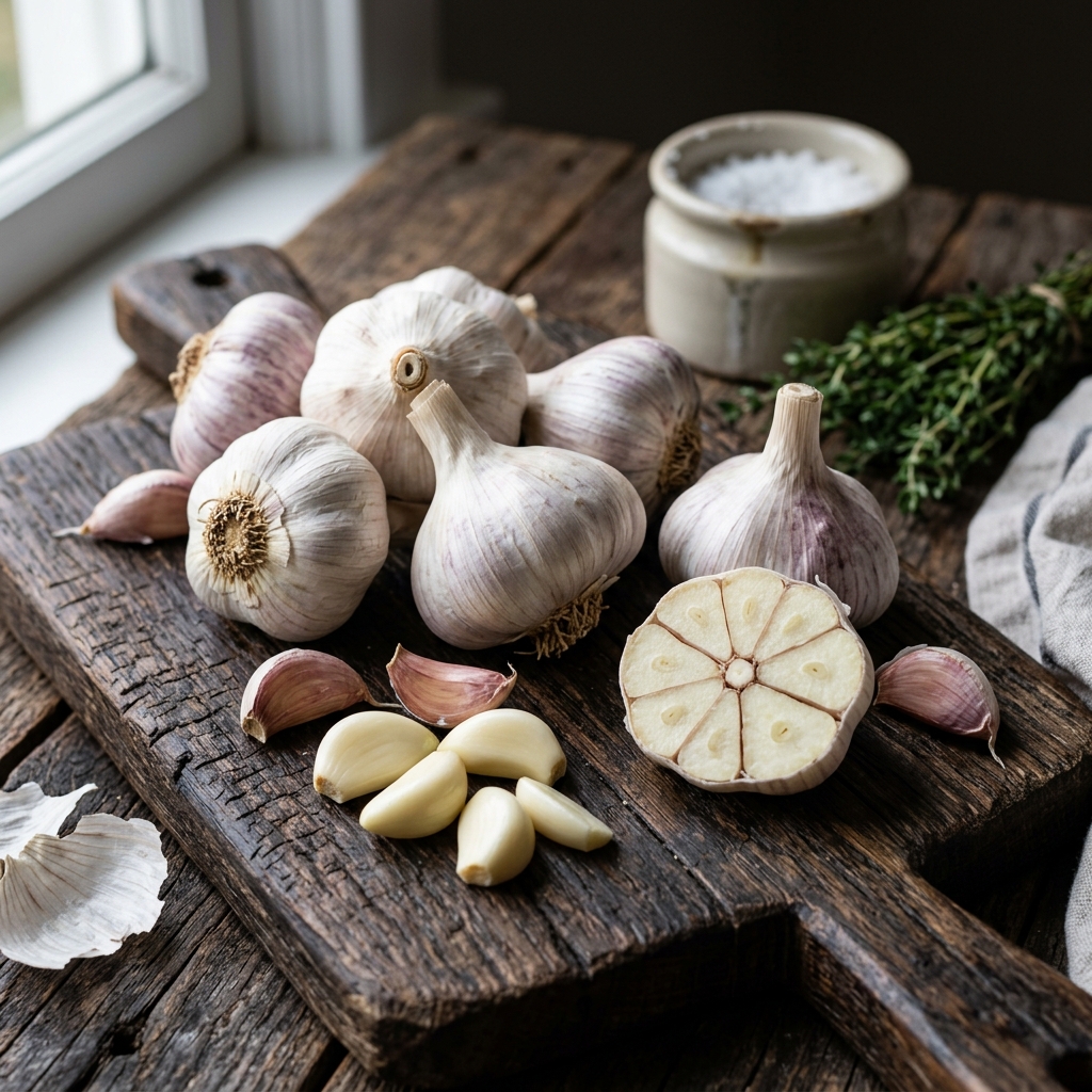 Kitunguu saumu — Garlic bulbs